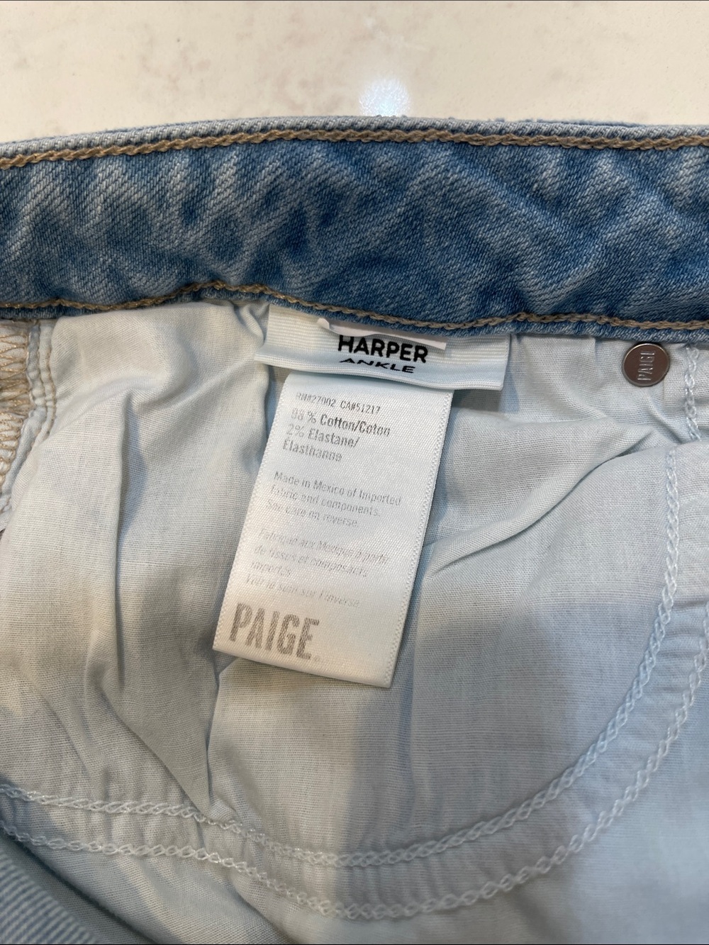 EUC PAIGE Harper Ankle Jeans Size 32 - Picture 10 of 10